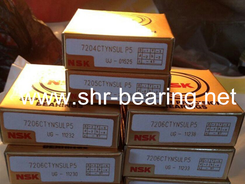 NSK super precision bearings 7207CTYNSULP4 7207CTYNDBLP4 for CNC Machine Tool Repair